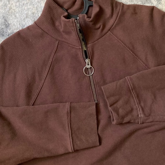 [Madewell] MWL Ribbed Half-Zip Raglan Sweatshirt Small - Picture 7 of 10